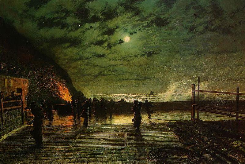 Atkinson Grimshaw In Peril China oil painting art